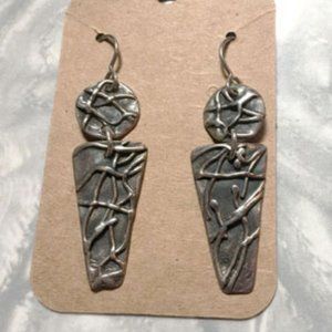 One-of-a-Kind Artisan-made Sterling Silver Earrings